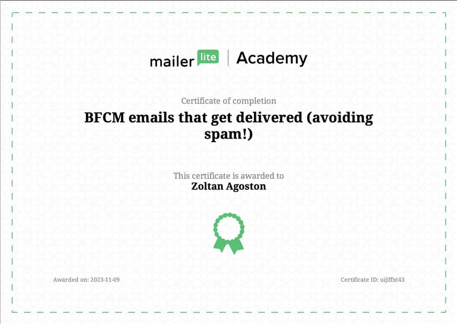 BFCM emails