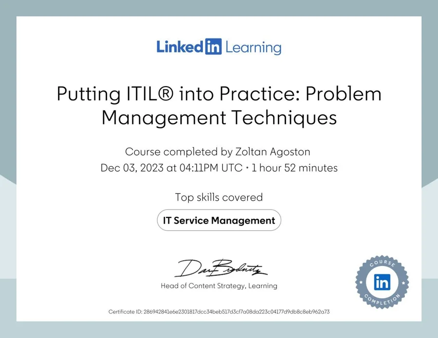 ITIL PM techniques