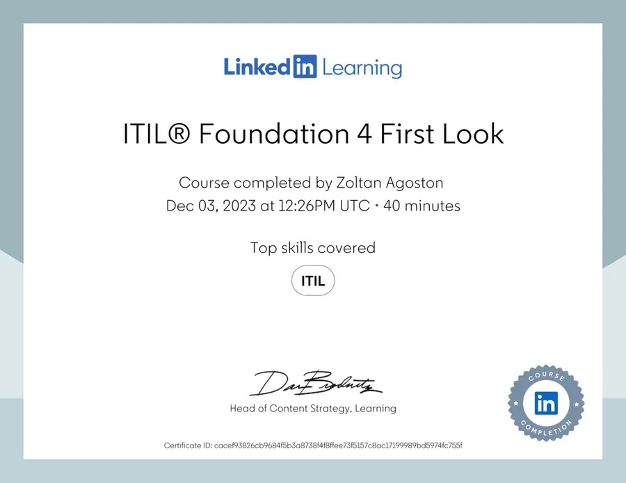 ITIL Foundation 4