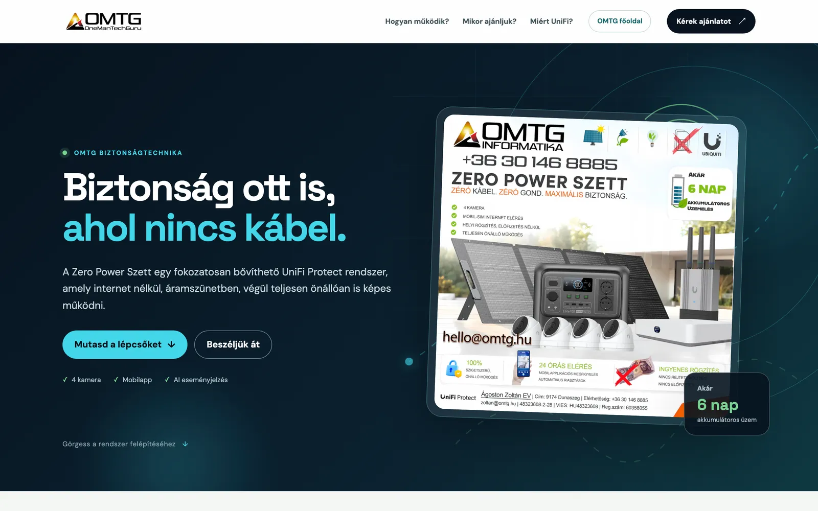 Termékoldal hero: a szett egy pillantásra