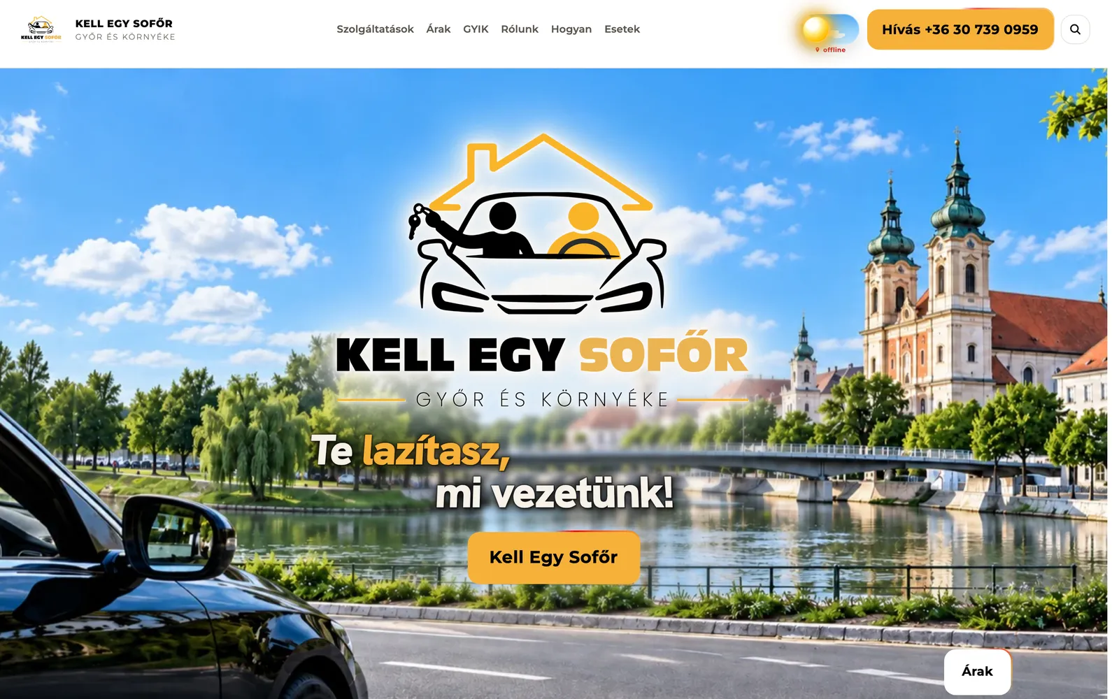Bemutatkozó weboldal
